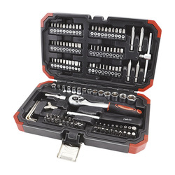 ESTUCHE VASOS Y PUNTAS 130PCS CR-V RATIO