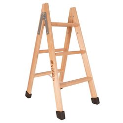 ESCALERA TIJERA MADERA 5 PELDA