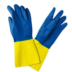 PAR GUANTE LATEX BICOLOR REFORZADO