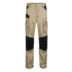 PANTALON CANVAS BICOLOR BEIGE/ARENA/NEGRO