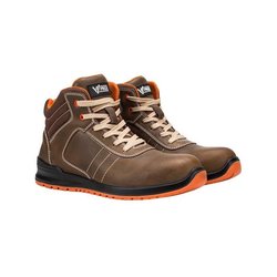 PAR BOTA S3 SRC LIBRE DE METAL MARRON/NARANJA