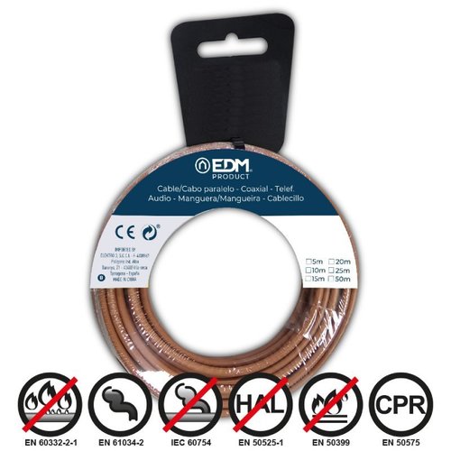 CABLECILLO 1.5 MM MARRON 25 MT