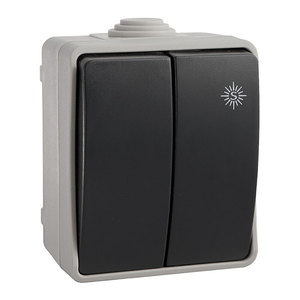 DOBLE CONMUTADOR ESTANCO RETRA