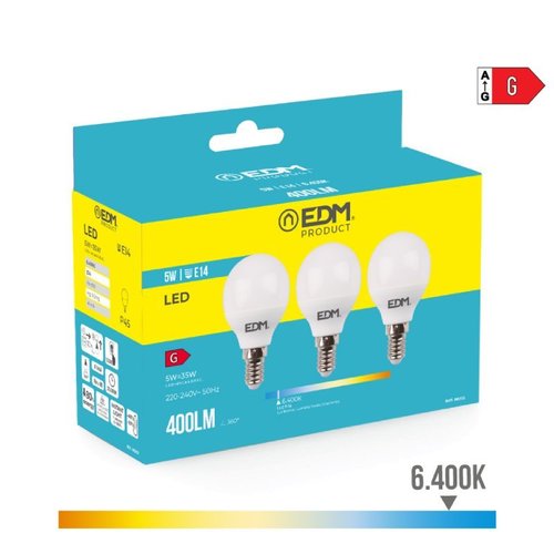 BOMBILLA ES LED 5W E14 6400 3U