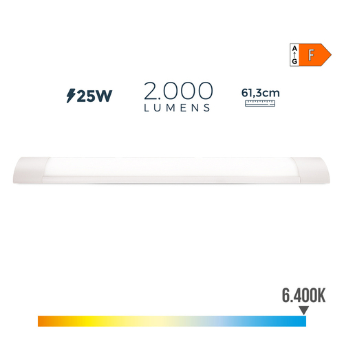 REGLETA ELEC.LED 25W 6400 61CM