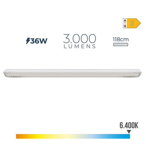 REGLETA EST LED IP65 36W 6500K
