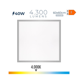 PANEL LED 60X60X1CM 40W 4000K