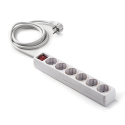 BASE MULTIPLE C/INTERRUPTOR 6  TOMAS T/T 3 M