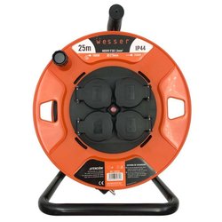 ENROLLACABLES WESSER 4 TAPAS IP44 3X1.5 MM  H05VV 25 M