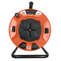 ENROLLACABLES WESSER 4 TAPAS IP44 3X1.5 MM  H05VV 50M