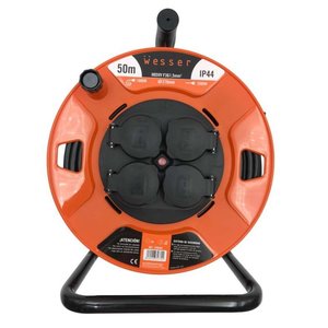 ENROLLACABLES WESSER 4 TAPAS IP44 3X1.5 MM  H05VV 50M