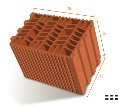 BLOQUE TERMOARCILLA 19X19X30 MIRA