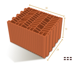BLOQUE TERMOARCILLA 24X19X30 MIRA