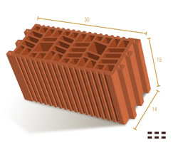 BLOQUE TERMOARCILLA 14X19X30 MIRA