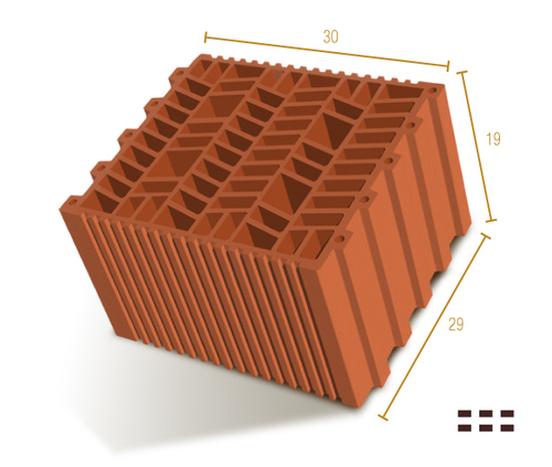 BLOQUE TERMOARCILLA 29X19X30 MIRA