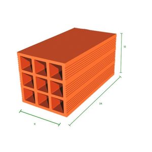 LADRILLO 11X12X25