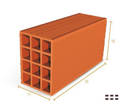 LADRILLO 11X16X33
