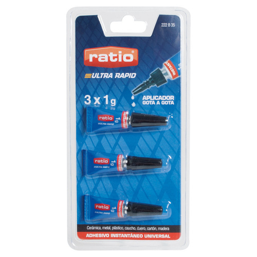 ADHESIVO CIANOCRILATO 3X1 G. RATIO