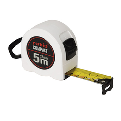 FLEXOMETRO CINTA 25/5 MTS COMPACT RATIO