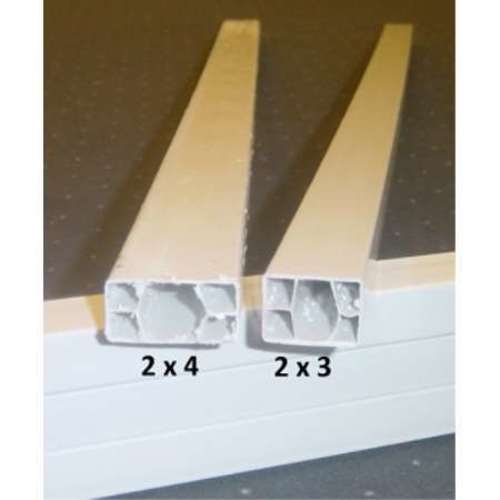 RASTREL PVC 3X2 CM  BLANCO 2 M