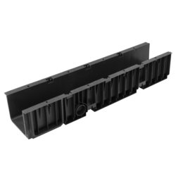 CANALON 13X9.5X100 NEGRO