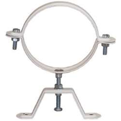 ABRAZADERA TUBO ALUMINIO BLANCO 125