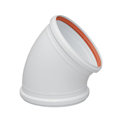 CODO ALUMINIO BLANCO 125/45º