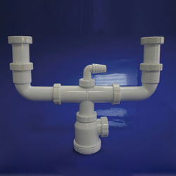 SIFON DOBLE C/RACOR T-45 1 1/2