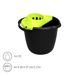 CUBO CON ESCURRIDOR 16 LTS