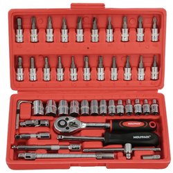 JUEGO LLAVES VASO PUNT 46P 1/4